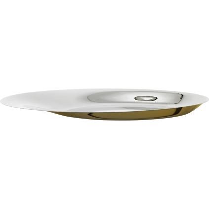 Dekoratívny podnos NORMAN FOSTER 46 cm, strieborná / zlatá, nerezová oceľ, Stelton