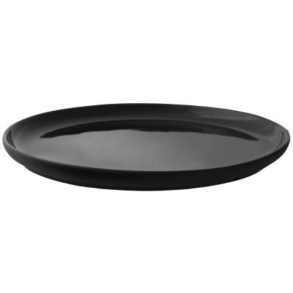 Jedálenský tanier THEO 22 cm, čierny, kamenina, Stelton
