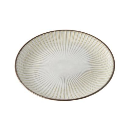 Tanier na predjedlo WHITE SENDAN 20,5 cm, biela, keramika, MIJ