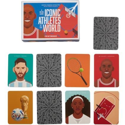Pexeso ICONIC ATHLETES, 50 kariet, Printworks