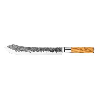 Mäsiarsky nôž OLIVE 25,5 cm, rukoväť z olivového dreva, Forged