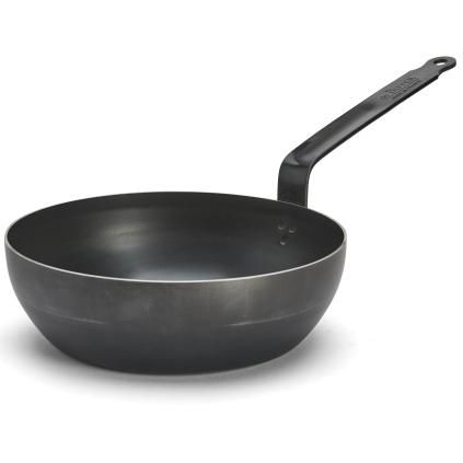 Panvica na soté BLUE CARBON 24 cm, modrá oceľ, de Buyer