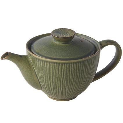 Čajová kanvica s infúzorom SENCHA 400 ml, zelená, keramika, MIJ