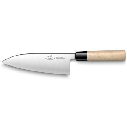Japonský nôž DEBA 18,5 cm, hnedá, Lion Sabatier
