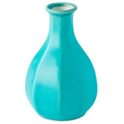 Fľaša na saké AQUA, modrá, keramika, MIJ