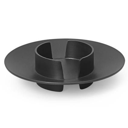 Stojan na stĺpovú sviečku BLOCK 11 cm, čierna, mosadz, ferm LIVING