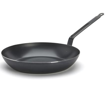 Univerzálna panvica BLUE CARBON 32 cm, modrá oceľ, de Buyer