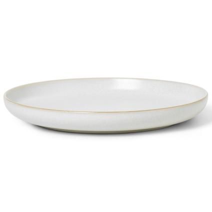 Jedálenský tanier SEKKI 25,5 cm, krémová, kamenina, ferm LIVING