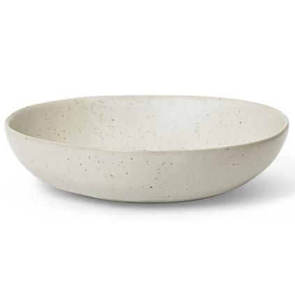 Servírovacia miska FLOW 19,5 cm, biela, kamenina, ferm LIVING