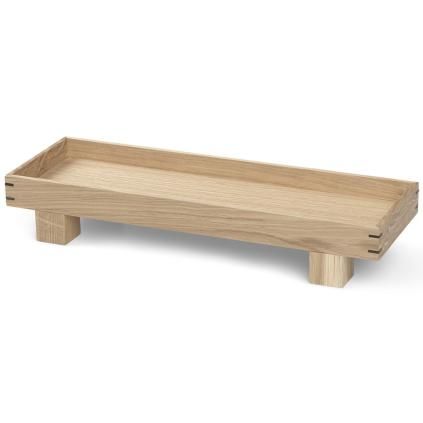 Ozdobná tácka BON 36 x 12 cm, prírodný, drevo, ferm LIVING
