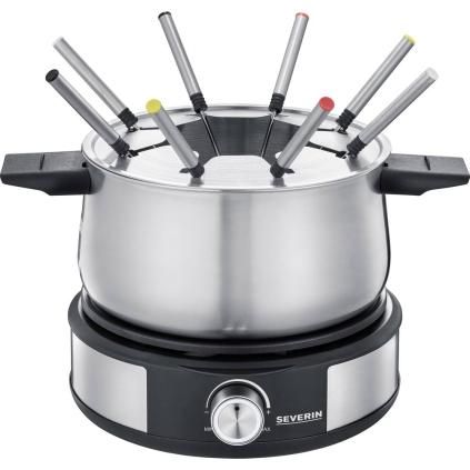 Fondue set a prístroj na prípravu palaciniek 2v1 FO 2471 Severin čierny