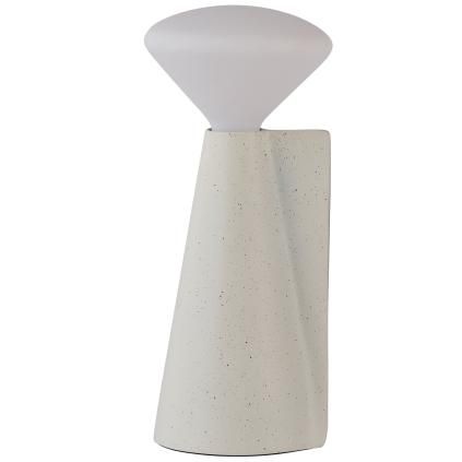 Prenosná stojaca lampa MANTLE 19 cm, biela, nerezová oceľ, Tala