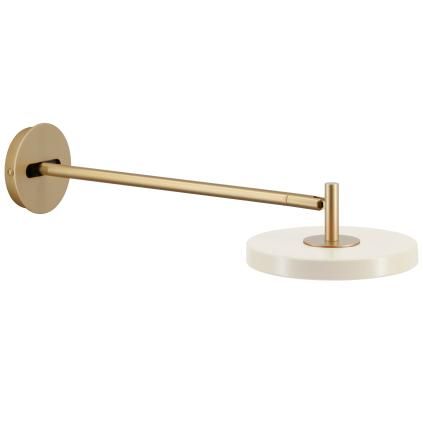 Nástenná lampa ASTERIA 15 cm, biela, hliník, Umage