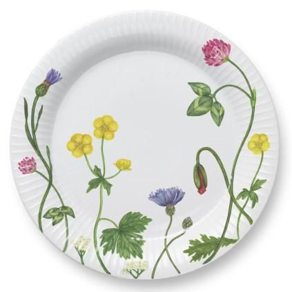 219044 dezertni talir hammershoi summer wild flowers 22 cm bila porcelan kahler