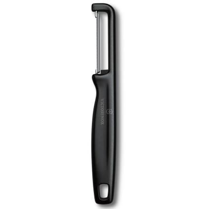 219716 skrabka na zeleninu iota 16 cm zoubkovane ostri cerna plast victorinox