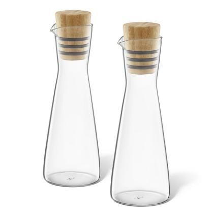 222654 davkovac oleje bevo 250 ml sada 2 ks sklo bambus zack