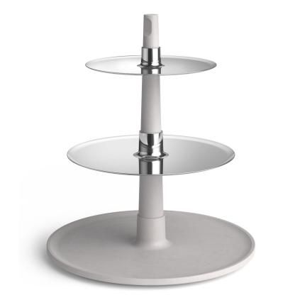 222687 etazer patore 33 cm stribrna nerezova ocel beton zack