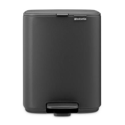 225873 pedalovy odpadkovy kos bo 7 l mineralni seda ocel brabantia