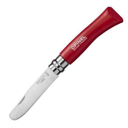 232195 detsky nuz n 07 my first opinel 8 cm cervena habrove drevo opinel
