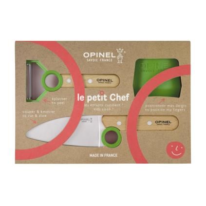232186 detsky kucharsky set le petit chef sada 3 ks zelena opinel