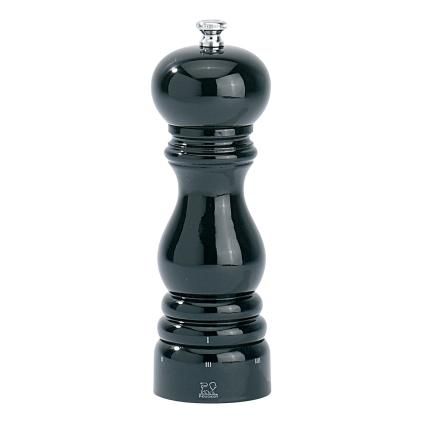 Mlynček na korenie na čierno lakované bukové drevo 18 cm PARIS uSelect Peugeot