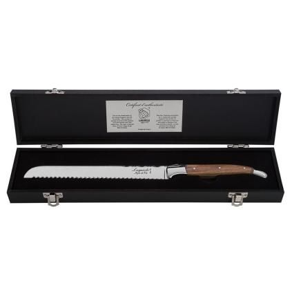 Nôž na chlieb LAGUIOLE LUXURY 20 cm, olivové drevo, Laguiole