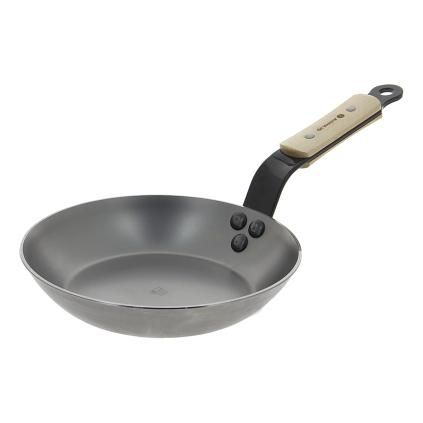 Panvica na vyprážanie MINERAL B BOIS 20 cm, drevená rukoväť, de Buyer
