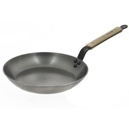 Panvica na vyprážanie MINERAL B 26 cm, drevená rukoväť, de Buyer