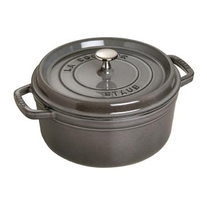 Kastról 24 cm, grafitovo sivý, liatina, Staub