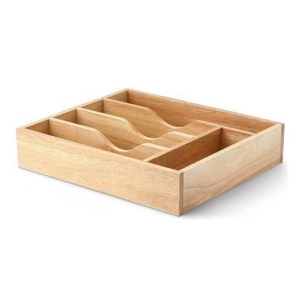 Organizér na príbory 35 x 30 x 7 cm, drevo, Continenta