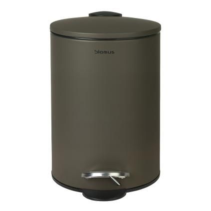 Kúpeľňový odpadkový kôš TUBO, 3 l, tmavohnedá, Blomus