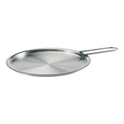 Pokrievka na hrniec EVA TRIO 24 cm, plochá, s rukoväťou, sklo, Eva Trio