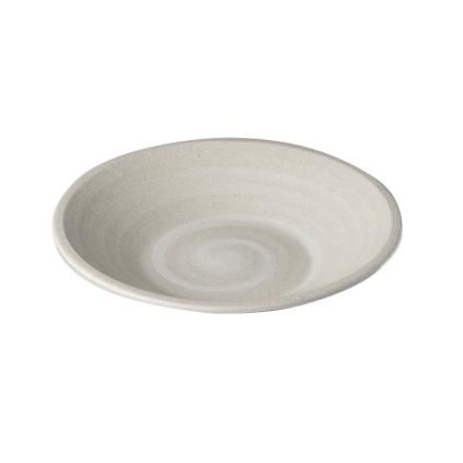 Jedálenská miska RECYCLED 23 cm, 450 ml, biela, keramika, MIJ