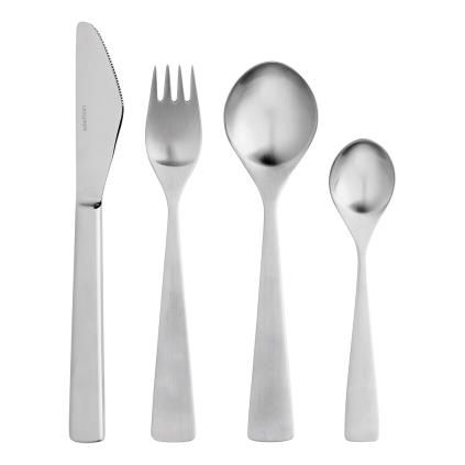 Sada príborov MAYA, súprava 24 ks, strieborná, nerezová oceľ, Stelton