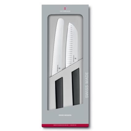 Súprava nožov SWISS MODERN, 2 ks, čierna, Victorinox