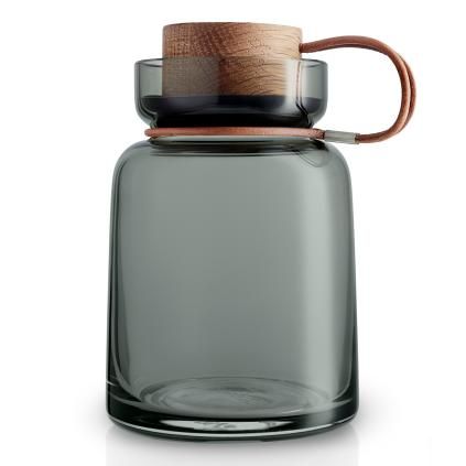 Dóza na potraviny z dymového skla Silhouette 0,7 l Eva Trio