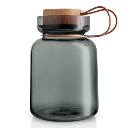 Dóza na potraviny z dymového skla Silhouette 1,5 l Eva Trio