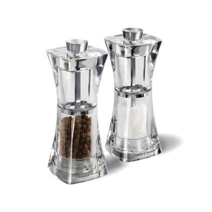 Sada mlynčekov na soľ a korenie CRYSTAL 12,5 cm, Cole & Mason