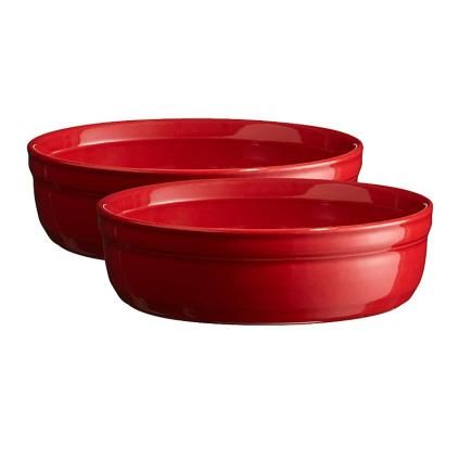 Miska na crème brûlée 12 cm, sada 2 ks, bordovo červená, Emile Henry