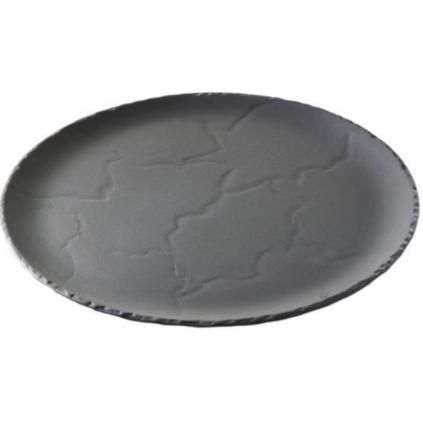 Jedálenský tanier BASALT 32 cm, bridlicový efekt, keramika, REVOL