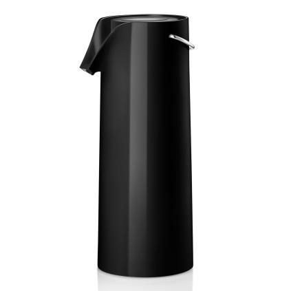 Termoska s vákuovou pumpičkou 1,8 l čierna Eva Trio