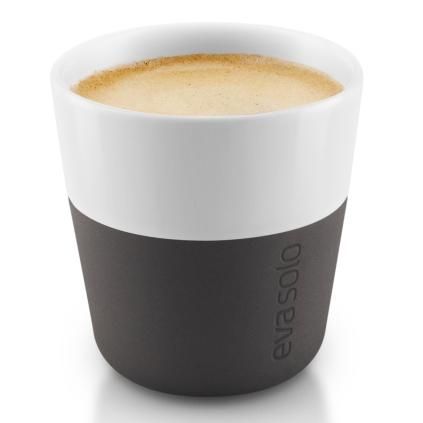 Termošálky na espresso 80 ml 2 kusy karbónovo čierna Eva Trio