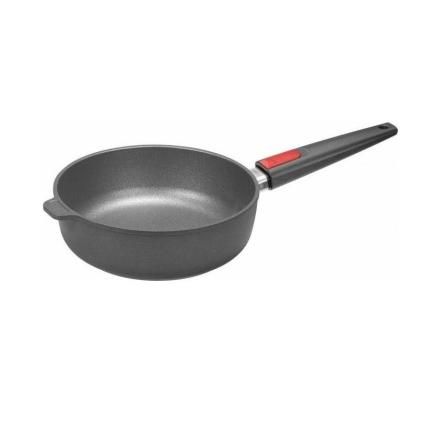 Sauté panvica DIAMOND LITE 24 cm, na indukciu, s odnímateľnou rukoväťou, titán, WOLL