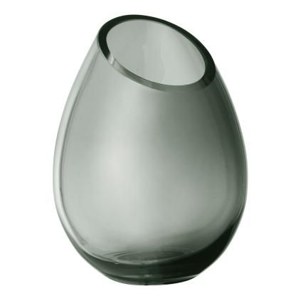 Váza DROP 16,5 cm, dymové sklo ,Blomus