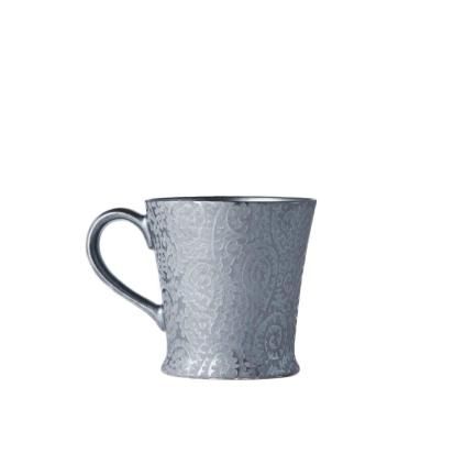 Hrnček na čaj BLACK SCROLL 250 ml, MIJ