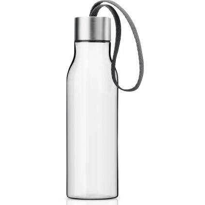 Fľaša na pitie 0,5 l so šedým remienkom Eva Trio