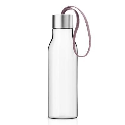 Fľaša na pitie 0,5 l so staroružovým remienkom Eva Trio