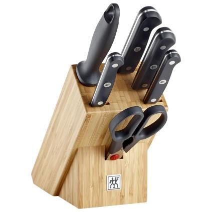 Blok na nože v súpurave GOURMET, 7 ks, bambus, Zwilling