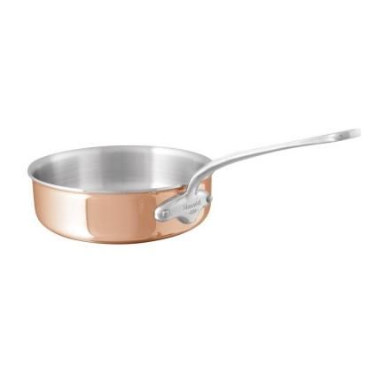 Panvica na soté M´6S 24 cm, medená, Mauviel