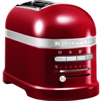 Hriankovač ARTISAN, 2 plátky, červená metalíza, KitchenAid